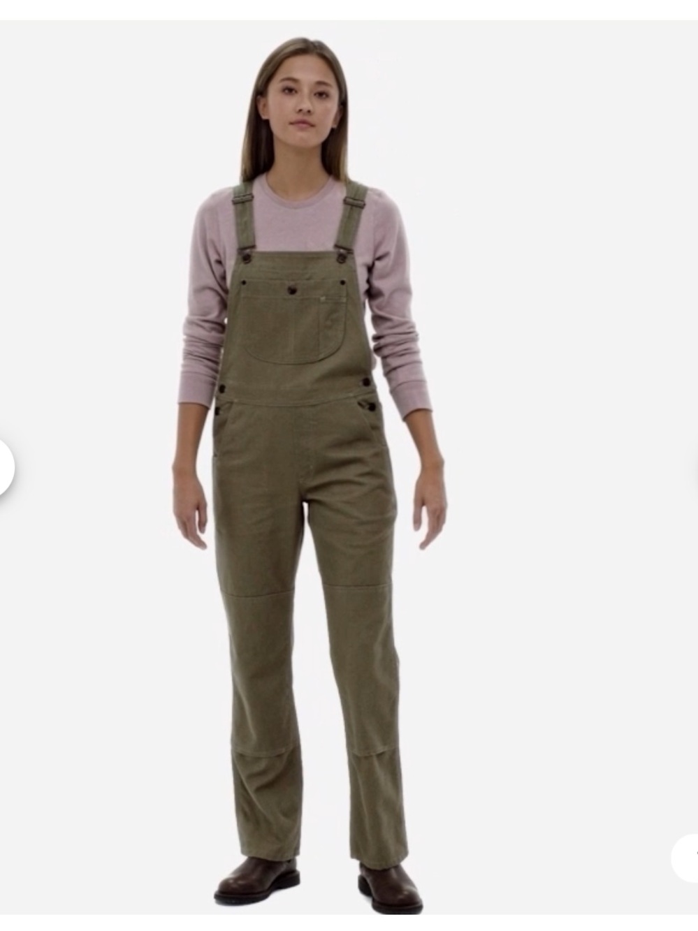Patagonia Women’s All Seasons Hemp Canvas Bib Overalls - Fatigue Green